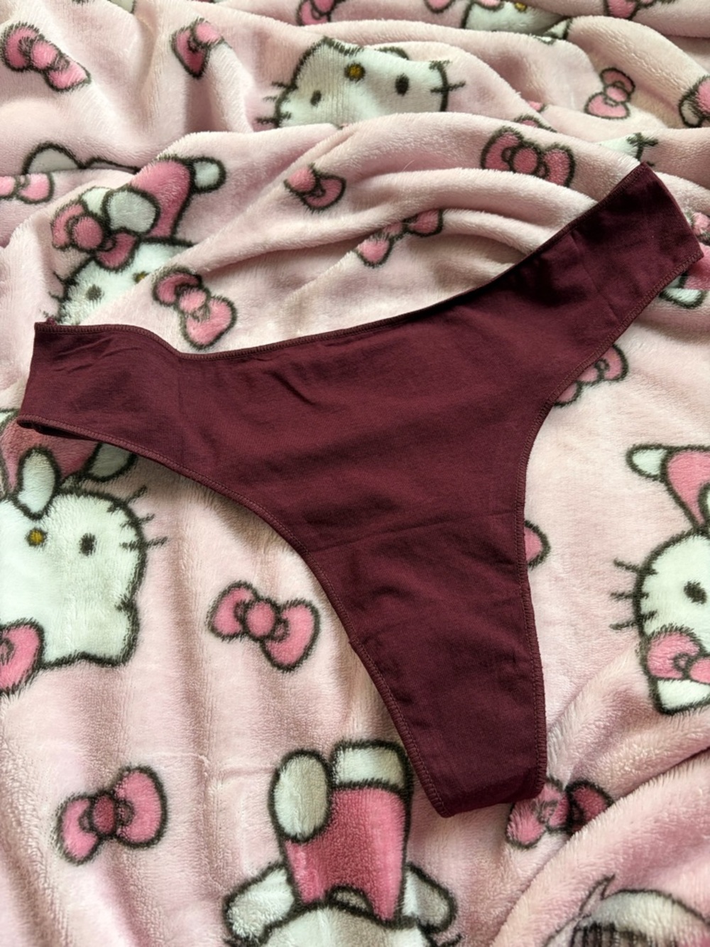 Burgundy Thong